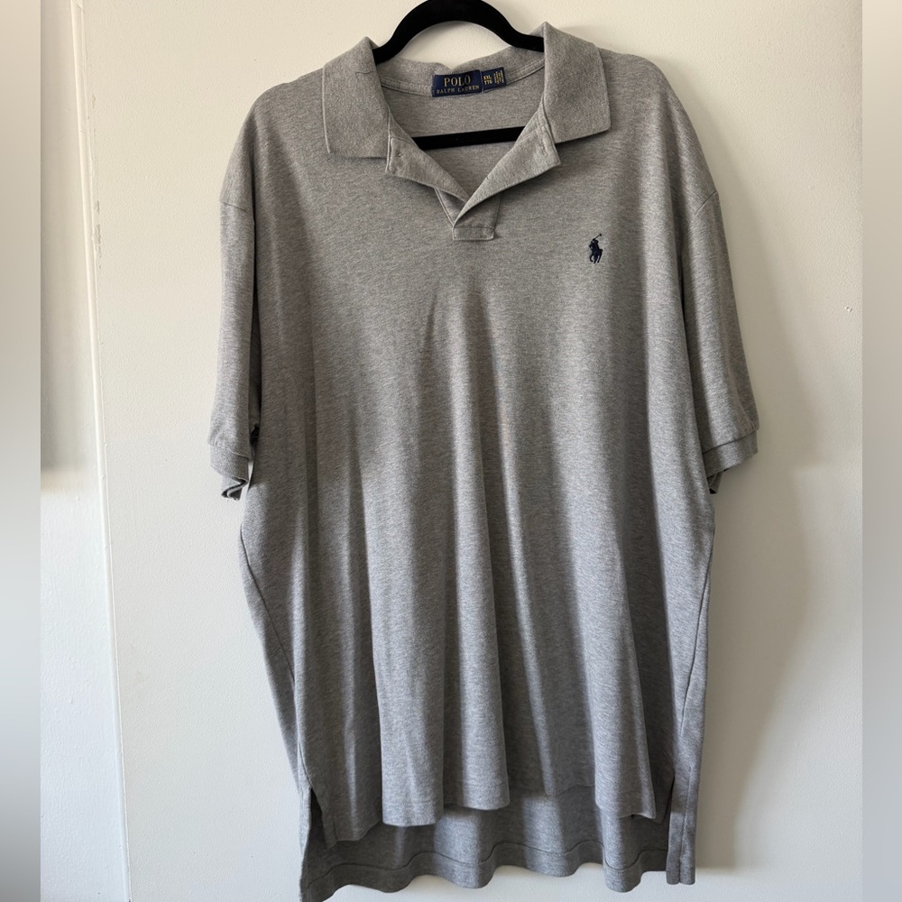 Ralph Lauren Gray Polo Shirt with Navy Pony